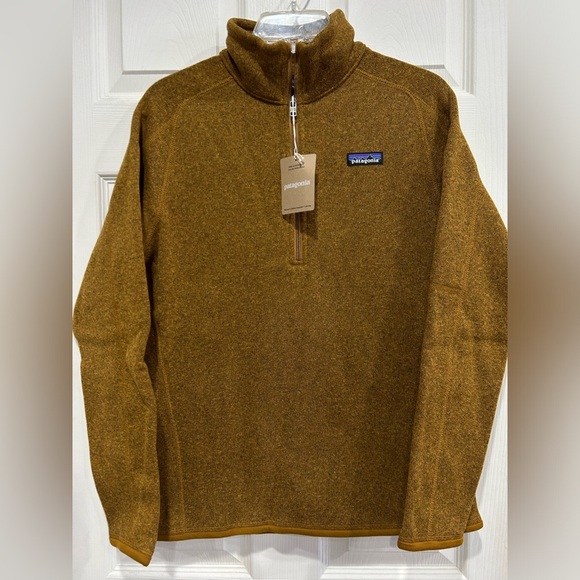Patagonia Women's Medium Better Sweater 1/4-Zip Raptor Brown NWT Jacket - Picture 1 of 8